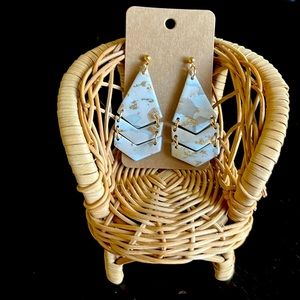 Trendy polymer clay statement earrings!